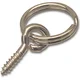 Bilderringe mit Ringschraube - Stahl vermessingt lose