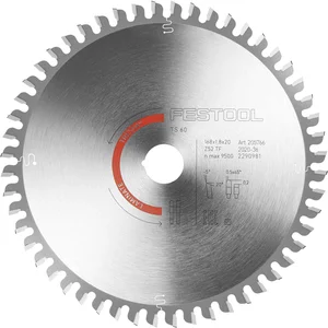 FESTOOL Spezial-Kreissägeblatt HW ø 168 x 1,8 x 20 mm TF 52 Trapezflachzahn (TF)