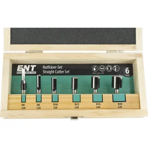 ENT Nutfräserkassette HW 6-teilig in Holzkassette