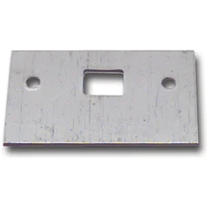 Reparaturschließblech für Einlegstange gerade, 53 x 33 mm, Stahl verzinkt
