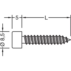 GUTMANN Blechtreibschrauben ohne Dichtstück, 5,5 x 22 mm, Edelstahl