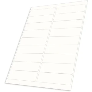 Etiketten weiß 100 x 30 mm