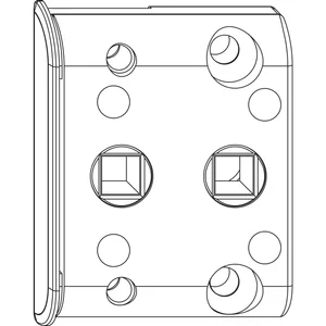 MACO Zwischengetriebe ohne VK, DM -6 mm, Falzluft 12 mm, 18Ü, 9V, silber (58105)