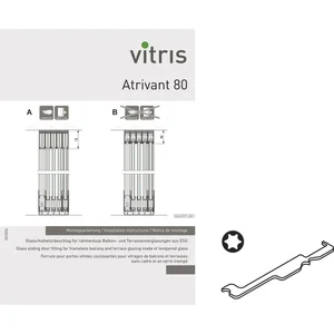 VITRIS Atrivant 80 Montage Zubehör-Set je Anlage