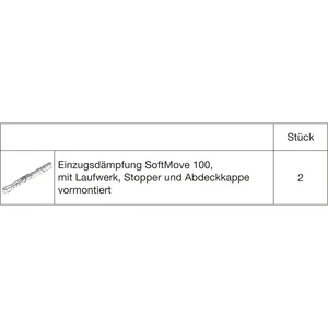 HAWA Junior 100 Laufwerkset 2 SoftMove (30150)