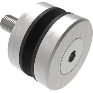 Glaspunkthalter für 8 - 18 mm, sichtbar geschraubt, ø 40 mm, Edelstahl V2A