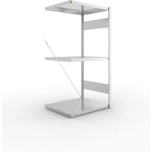 META Steck-Anbauregal 1500 x 750 x 600 mm 3 Fachböden 150 kg