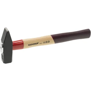 GEDORE Sicherheits Schlosserhammer 600 H Rotband Plus 200 g Hickory Stiel