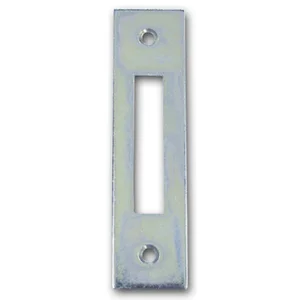 WG Riegelschließblech eckig, 107 x 27 x 2 mm, Stahl verzinkt silberfärbig