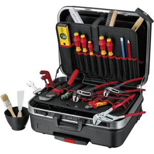 KNIPEX Sanitär-Werkzeugkoffer BIG Basic-Move 002106HKS, 31-teilig, ABS schwarz