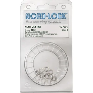 NORD-LOCK Keilsicherungsscheiben NL 4spss-254, Edelstahl A4 - Blister SB-10
