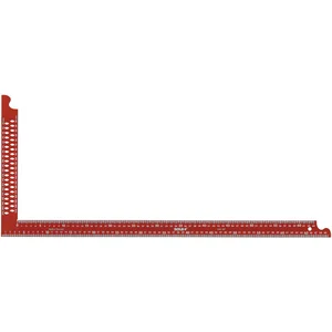 SOLA Zimmermannswinkel ZWCA rot mit Anreißlöcher Schienenlänge 600 x 290 mm