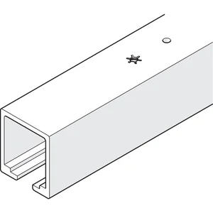 HAWA Junior 120 Laufschiene Deckenmontage L=6000 mm auf Maß Alu farblos eloxiert