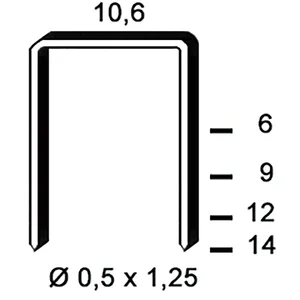 ALSAFIX Klammern Type PF 9 mm aus Stahldraht verzinkt (5000 Stück)