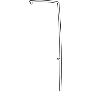 HAUTAU ATRIUM Abdeckprofil, L=5220 mm, Silber
