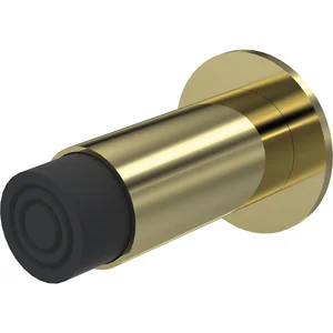 KWS Wandtürpuffer 2066 gefederter Puffer, Länge 120 mm, Messing poliert