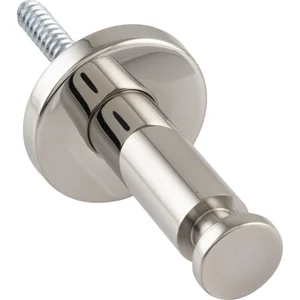 Handlaufträger zum Klemmen, Rosetten ø 51 mm, Wandabstand 60 mm, Alu poliert