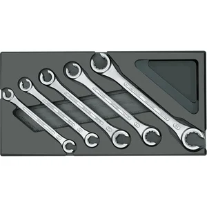 GEDORE Doppelringschlüssel-Satz offen 1500 ES-400 in 1/3 ES-Modul 5-teilig