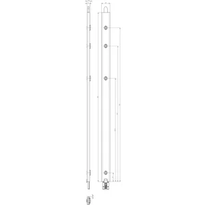 GU Anschlusseinheit zu Falzhebelgetriebe,Secury Automatic 520mm,oben,Kunst.
