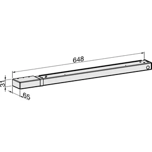 ECO Gleitschiene EF silber, rechts