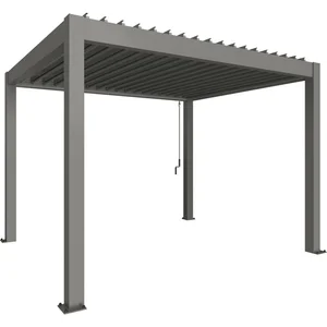 BIOHORT Pergola Gr. 4 x 3 quarzgrau