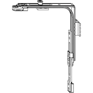 MACO MM Eckumlenkung SFG 2-flg 1iS 1 Schließteil für Drehfenster silber (209611)