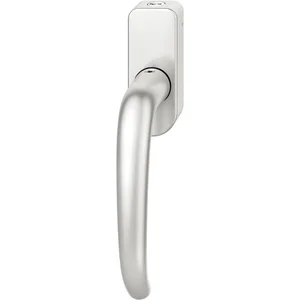 FSB Fenstergriff 34 1023 abschließbar ovale Rosette, Aluminium silber eloxiert
