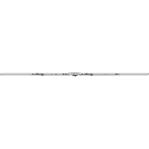 ROTO NT/NX D-/DK-Getriebe mittig/variabel DM 8 mm L=1380 mm 2E Zapfen silber