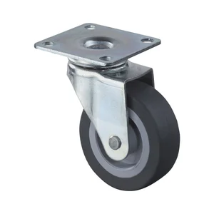 DÖRNER + HELMER Lenkrolle 30 mm TPE Kunststoff-Felge 20 kg