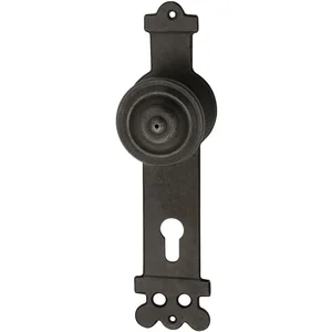 Haustür - Knopflangschild, PZ88, Eisen verzinkt geschwärzt