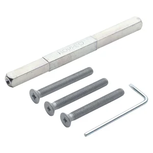 HOPPE Befestigungsset zu Sicherheits-Drückergarnitur Türstärke 82-87 mm