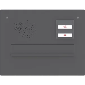 RENZ Frontplatte eckig, 360 x 280 mm, Stahl anthrazitgrau RAL 7016
