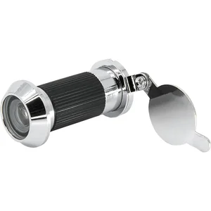 BÄCKER Türgucker ø 14, Linse 170°, TS 60-80 mm, Messing verchromt, feuerhemmend