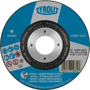 TYROLIT Schruppscheibe Basic* 125 x 6 mm 2in1 Form 27