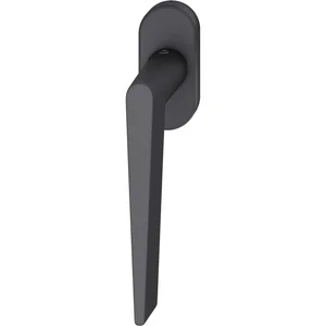 FSB Fenstergriff 34 1005 ovale Rosette 32,5 x 70, Aluminium schwarz matt