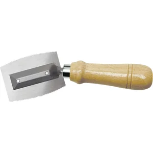 Furniersäge beidseitig gezahnt mit gekröpftem Griff Blattlänge 75 mm