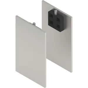 SOLIDO 100/HELM Abdeckkappen-Set Technikblende Abstandsprofil 15 Edelstahl