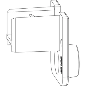 MACO HS Führung oben Band Führungsschiene mit Blende/universal nieder silber