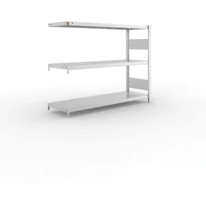 META Steck-Anbauregal 1025 x 1300 x 400 mm 3 Fachböden 230 kg