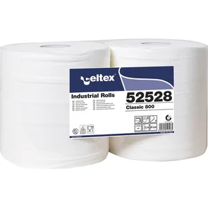 Putzpapier-Rolle weiß Zellstoff 2-lagig Packungsinhalt 2 Rollen