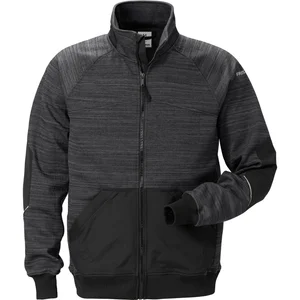 FRISTADS Sweatjacke 7052 SMP grau/schwarz XXL