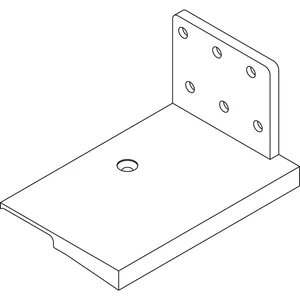 Universal-Schwellenhalter EIFEL TB 70-140 mm, schwarz
