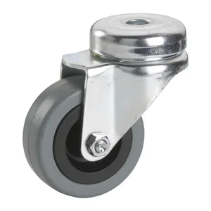 DÖRNER + HELMER Lenkrolle Gummi 50 mm 45 kg Rückenloch