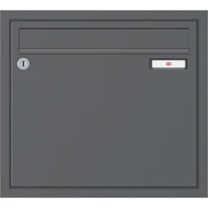 RENZ Unterputzbriefkasten 370 x 330 x 100 mm, Stahl anthrazitgrau RAL 7016
