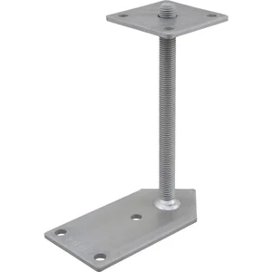 PITZL Pfostenträger Typ 11009.6200 Eck ZiNiP beschichtet mit Gewindestange