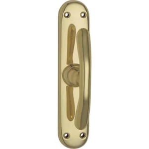 GRUNDMANN Fenstertrieb ELEGANT 521 - gebogen, Messing poliert