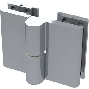 Duschtürband 8411N HS 180° Glas-Glas, rechts, Zamak verchromt poliert