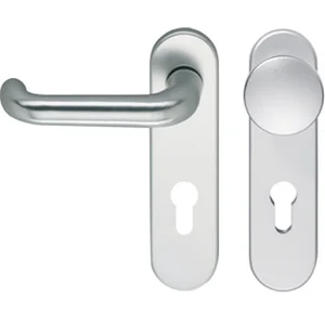 ECO Wechselgarnitur D 110/KS Kurzschild PZ 72, TS 40-66mm, silber eloxiert