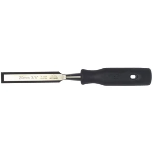 STUBAI Stemmeisen mit schwarzem PP-Heft Breite 6 mm