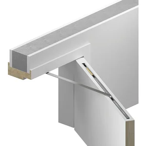 ATHMER Türöffnungsbegrenzer Porti für Holztüren, 720-1110 mm, 100kg, silber